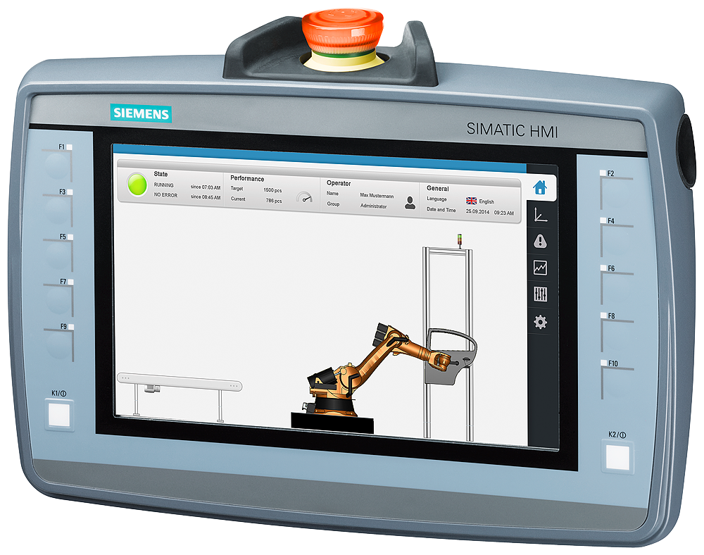 [Imagem IHM TELA TFT DE 9,0" 800X480 PIXELS 16 MILHÕES DE CORES 6AV21252JB230AX0 SIEMENS]