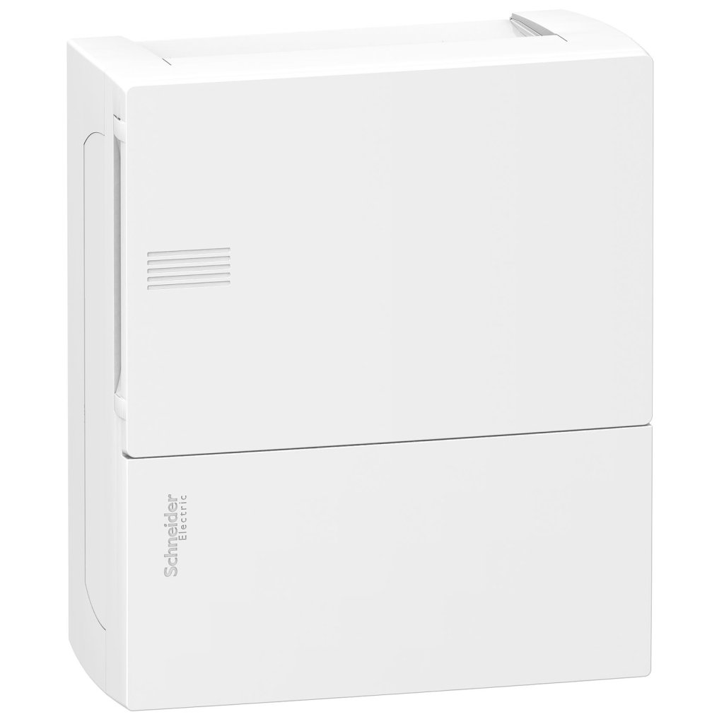 [Imagem QUADRO DE DISTRIBUIÇÃO MINI PRAGMA SOBREPOR 1 FILA 8M MIP10108 SCHNEIDER]