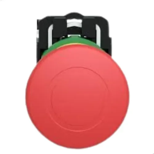 [Imagem BOTÃO 22MM PLÁSTICO  EMERGÊNCIA SOCO EMP-PUXAR XB5AT45 SCHNEIDER]