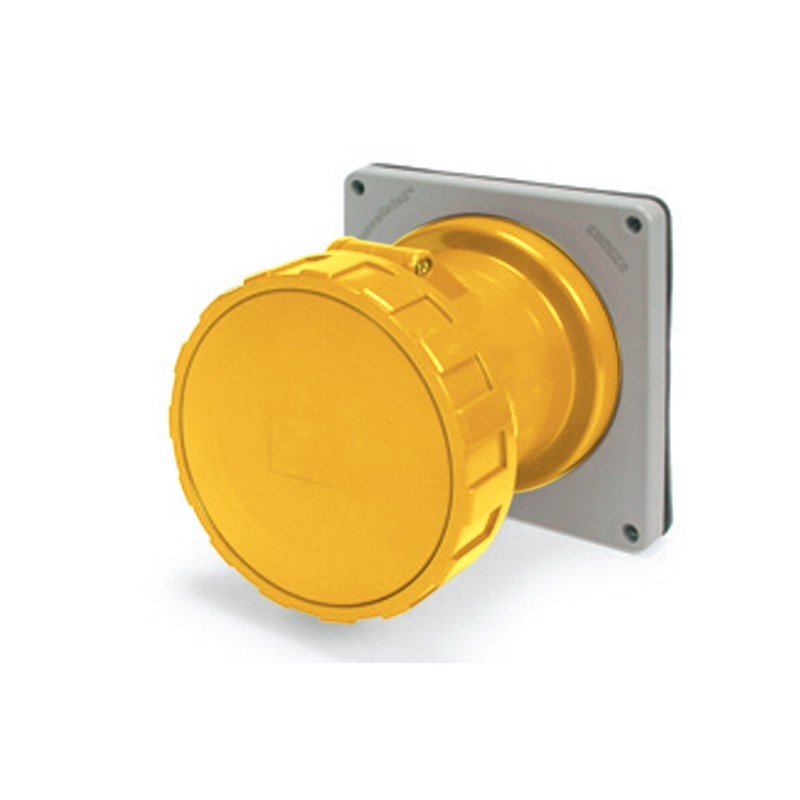 [Imagem TOMADA FIXA  100A 2P 3W 4H IP67 125V SCM3100R4W SCAME]