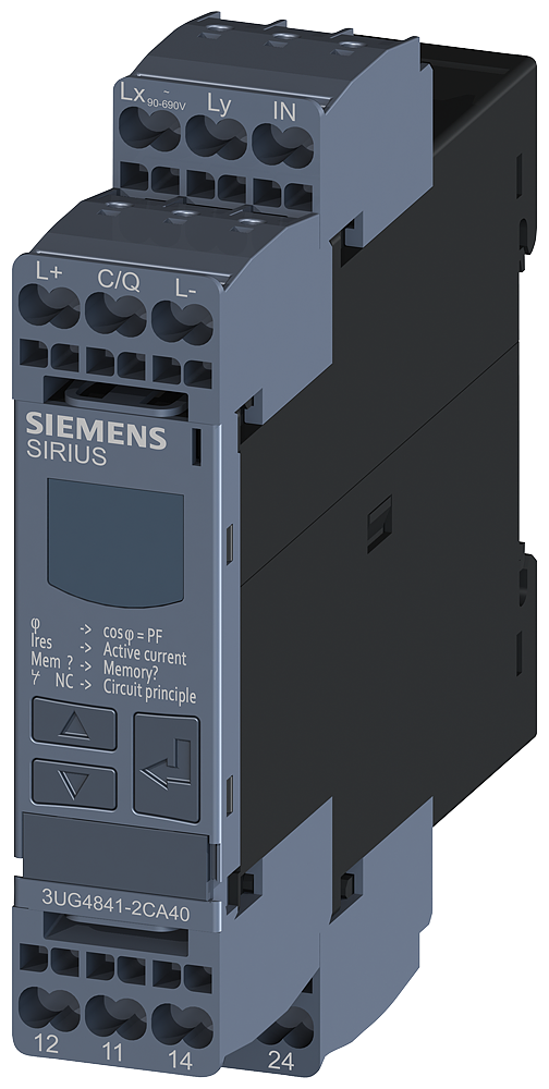 RELÉ DE MONITORAMENTO DIGITAL COS-PHI E MONITORAMENTO DE CORRENTE PARA LINK 3UG48412CA40 SIEMENS