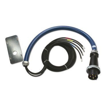 [Imagem CABO DE ENTRADA INFERIOR À PDU (UNIDADE DE DISTRIBUIÇÃO DE ENERGIA UDE) ISX C/ PLUGUE DE 4 PINOS 480V 100 A IEC 309 PDPBG100 SCHNEIDER]