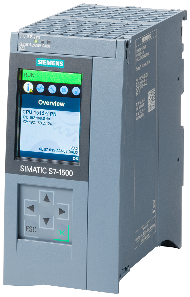 [Imagem CPU COMPACTA 1MB+5MB PROFINET 15152PN SIMATIC S71500 6ES75152AN030AB0 SIEMENS]