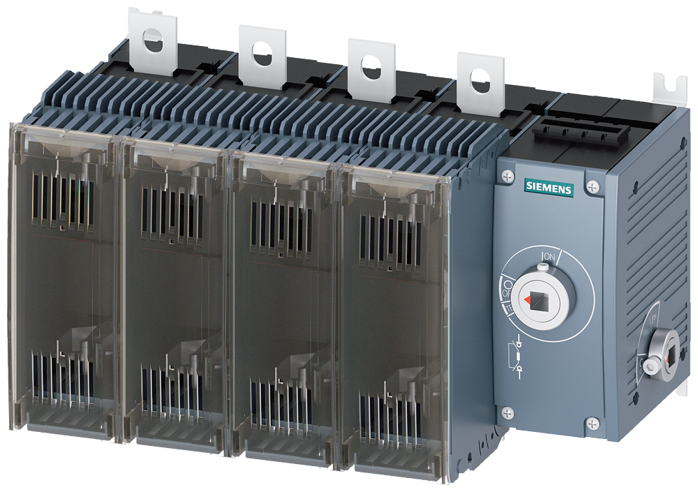 SECCIONADOR DE CORTE EM CARGA COM FUSÍVEL 250A TAM. 3 DE 4 POLOS PARA FUSÍV 3KF34254RF11 SIEMENS