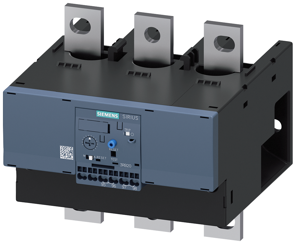 [Imagem do produto RELÉ DE SOBRECARGA, 160-630A, PROTEÇÃO DO MOTOR, S10/S12, CLASS 20, RESET AUT 3RB20662MF2 SIEMENS]