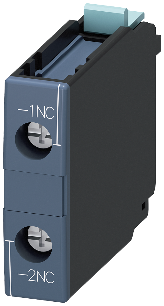 INTERRUPTOR AUXILIAR DO LADO FRONTAL 1 CONTATO NORMALMENTE FECHADO CONEXÃO 3RH19211CA01-ZX95 SIEMENS