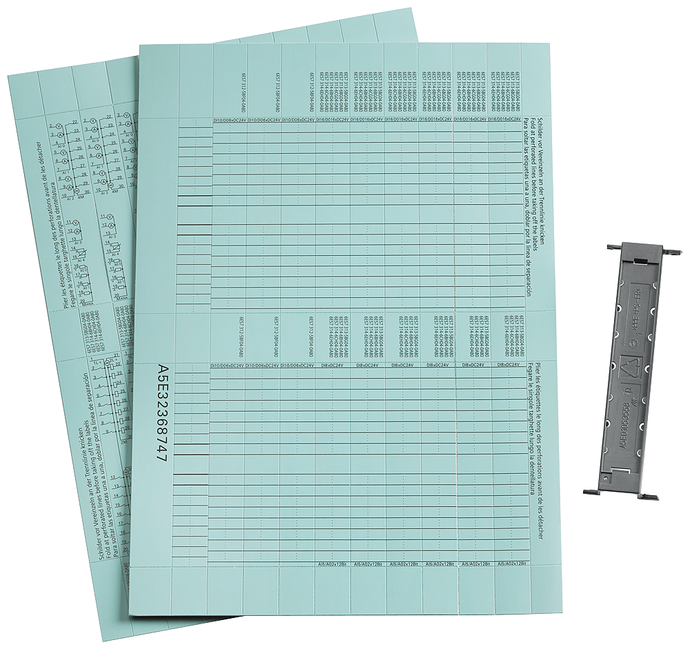 [Imagem do produto 10 DIN A4 LABELLING SHEETS 6ES71934BD000AA0 SIEMENS]