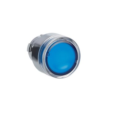 [Imagem EASY HARMONY XB2 ILLUMINATED PUSH BUTTON HEAD METAL FLUSH BLUE Ø22 SPRING RETURN ZB2BW36C SCHNEIDER]