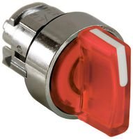 [Imagem CABEÇOTE PARA CHAVE SELETORA LUMINOSA Ø22MM METÁLICO 3 POSIÇÕES RETORNO POR MOLA VERMELHO ZB4BK1843 SCHNEIDER]