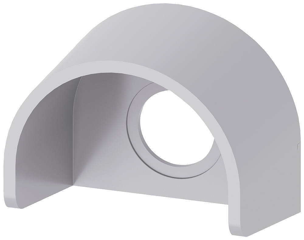 [Imagem do produto COLAR DE PROTEÇÃO PARA BOTÃO COGUMELO DE PARADA DE EMERGÊNCIA, CINZA, PLÁSTICO 3SU19000DY800AA0 SIEMENS]