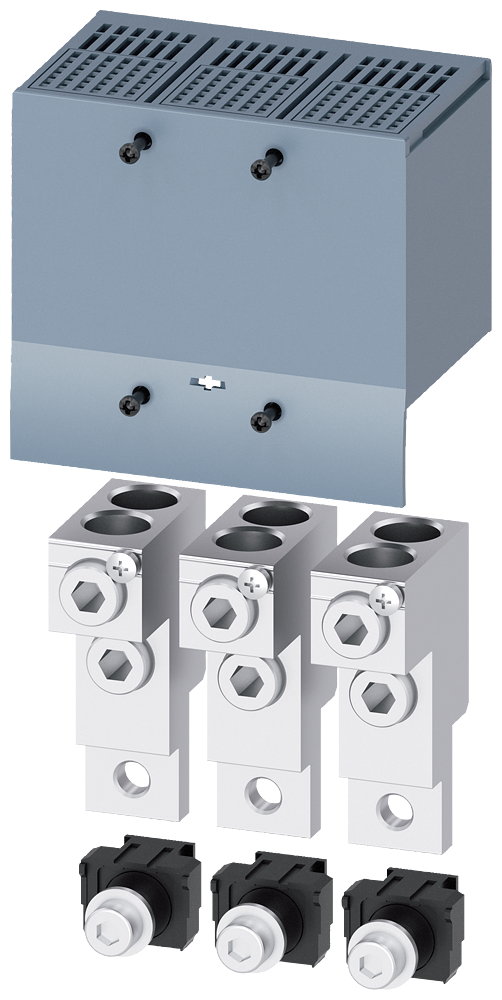 [Imagem TERMINAL PARA CONDUTOR DE SEÇÃO CIRCULAR 2 CABOS COM TOMADA DE TENSÃO DO COND 3VA92530JC22 SIEMENS]