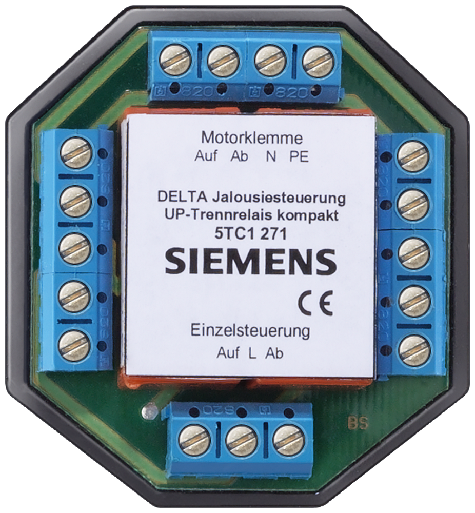 COMANDO DA PERSIANA RELÉ DE SEPARAÇÃO COMPACTO COM ENTRADA DE EXTENSÃO 5TC1271 SIEMENS