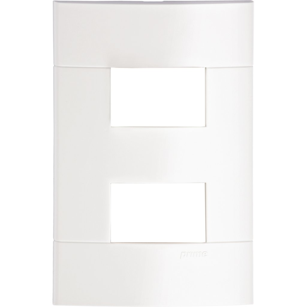 [Imagem PLACA 4X2 2 POSTOS SEPARADOS BR LUNARE PRM44221 SCHNEIDER]