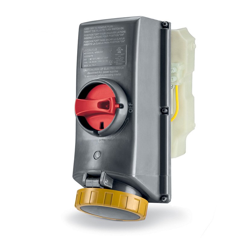 [Imagem do produto TOMADA DE EMBUTIR INTERTRAVAMENTO 20A 2P 3W 4H SCM320MI4W-NB SCAME]