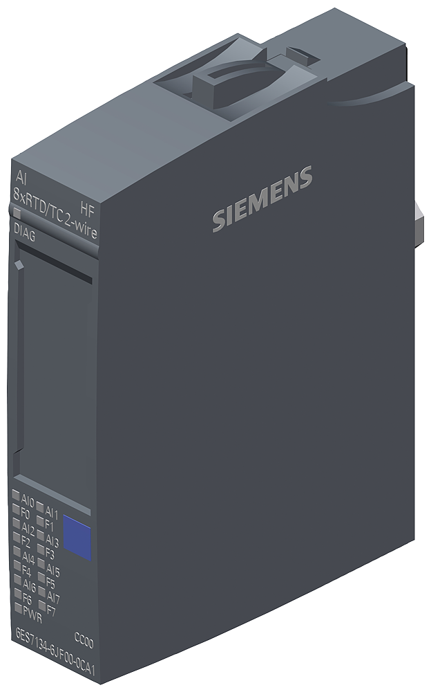 [Imagem do produto SIPLUS ET 200SP AI 8XRTD/TC TRAM HF T1 DE 2 FIOS COM REVESTIMENTO CONFORMAL BASEADO EM 6AG21346JF001CA1 SIEMENS]