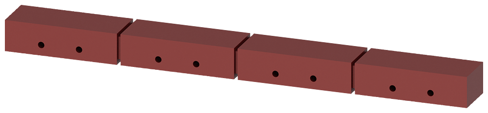 ISOLADOR DE APOIO PARA DIN 43673 CONEXÕES FRONTAIS TAMANHO 2 CONJUNTO PARA 3 3WA91110AN85 SIEMENS