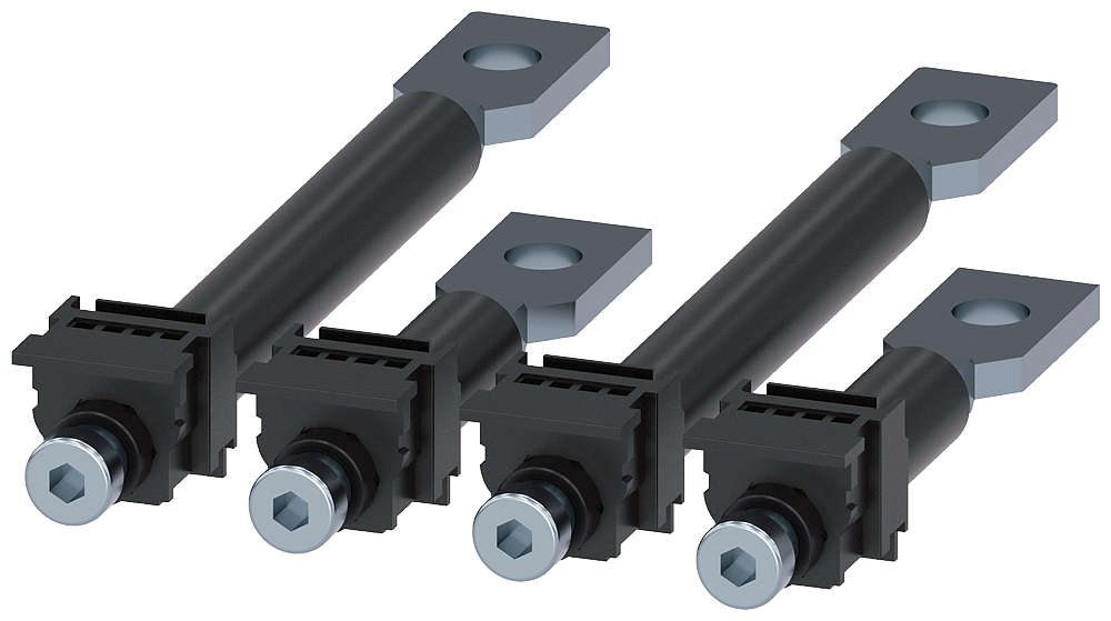 [Imagem CONEXÃO PLANA NA PARTE TRASEIRA 4 PEÇAS ACESSÓRIOS PARA: 3VM10/11 3VM91140QE00 SIEMENS]