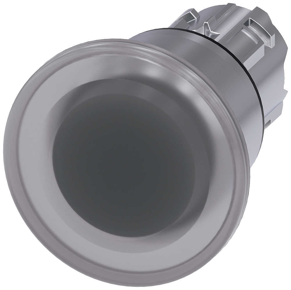 BOTÃO LUMINOSO EM FORMA DE COGUMELO 22 MM REDONDO METAL DE ALTO BRILHO T 3SU10511BA700AA0-ZY13 SIEMENS