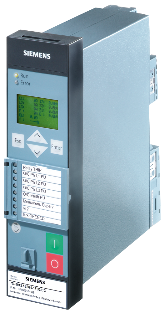 PROTEÇÃO DE SOBRECORRENTE CAIXA 1/6 19 4 X I 3 EB 5 SB (2 CONTACTOS COMUT 7SJ80115EB201FA0 SIEMENS