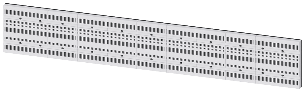 SISTEMA DE BARRAMENTOS 8US2 SISTEMA BÁSICO 250 A 1000 MM LARGO 8US23003QU00 SIEMENS