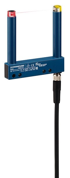 [Imagem SENSOR FOTOELÉTRICO FORQUILHA 80X60MM 12-24VCC M8  XUVR0608PBNM8 TELEMECANIQUE]