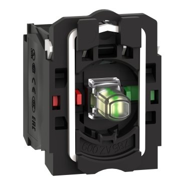 [Imagem CORPO PARA BOTÃO LUMINOSO MODULAR PLÁSTICO COM LED INTEGRAL BRANCO NA+NF 24VCA/CC ZB5AW0B15 SCHNEIDER]