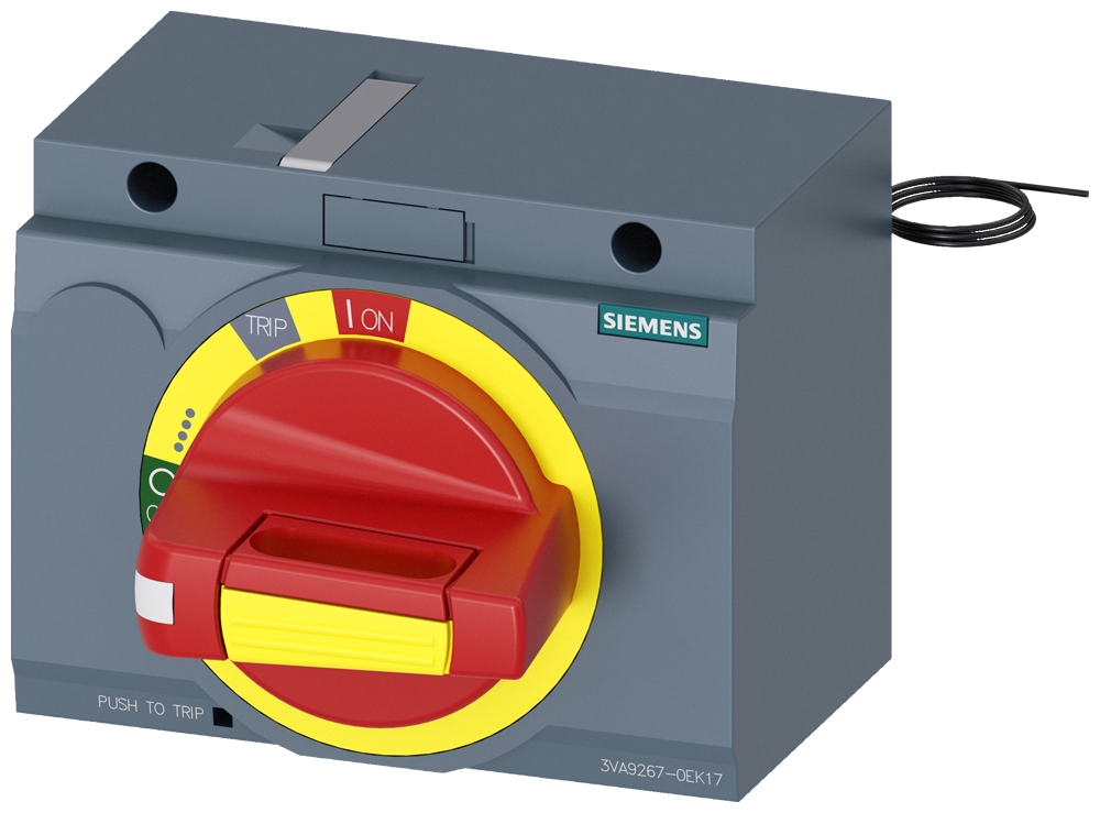 [Imagem ACIONAMENTO ROTATIVO FRONTAL PARADA DE EMERGÊNCIA IEC IP30/40 KIT DE ILUMINAÇ 3VA92670EK17 SIEMENS]