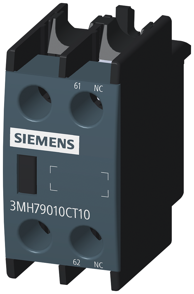 [Imagem CONTATOR AUXILIAR FRONTAL 1NF 3MT7 E 3MH7 3MH79010CT10 SIEMENS]