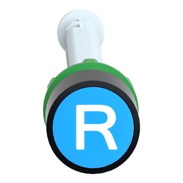 [Imagem BOTÃO Ø22MM PLÁSTICO PARA REARME AZUL R DISTÂNCIA DE ATUAÇÃO 17...120MM XB5AA86102 SCHNEIDER]