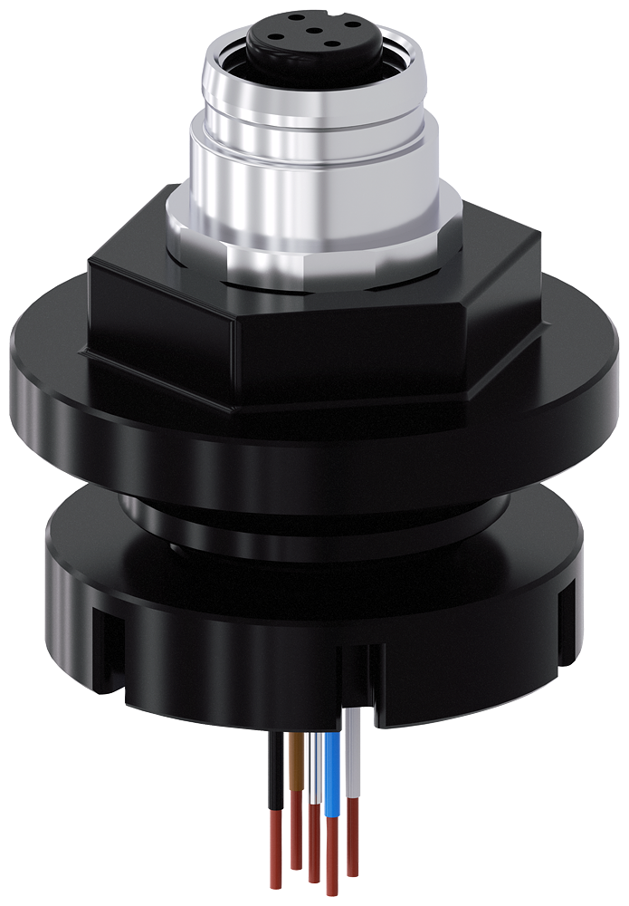 [Imagem do produto ADAPTADOR BUCHA M12, DE 5 POLOS PARA INTRODUÇÃO DE CABO M20/M25 3SU19000JN100AA0 SIEMENS]