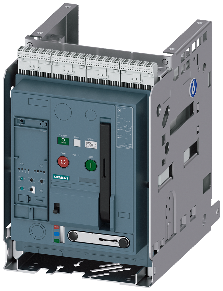 DISJUNTOR EXTRAÍ QUADRO-GUIA IEC 60947-2 TAMANHO 1 DE 3 POLOS IN= 3WA11202AB667MP7-ZR10S01T40 SIEMENS