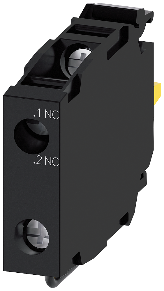 [Imagem BLOCO CONTATO 1NF MOTAGEM FRONTAL TERMINAL DE PARAFUSO 3SU14001AA101HA0 SIEMENS]