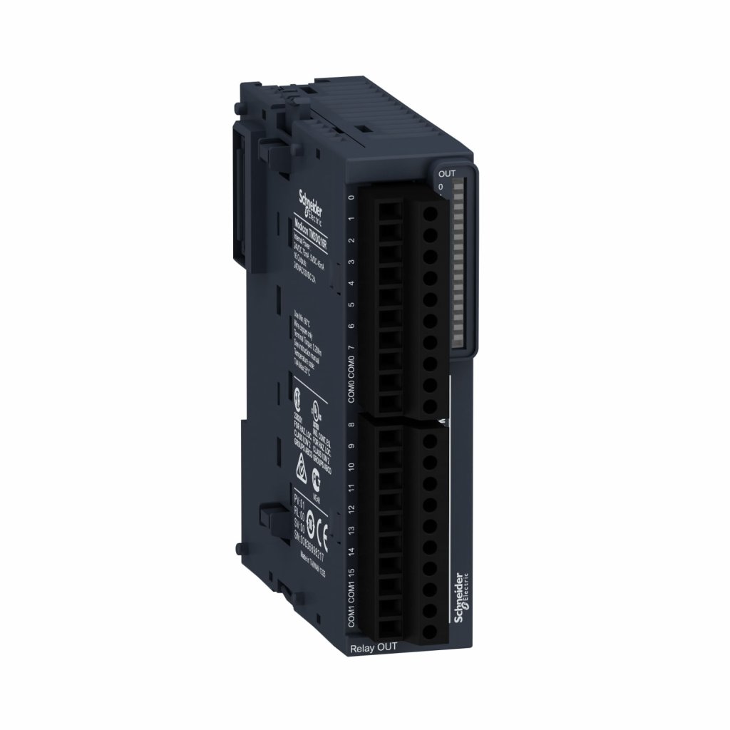 [Imagem MÓDULO SAÍDA DIGITAL/RELÉ 16S 24VCC 240VCA IP20 TM3DQ16R SCHNEIDER]