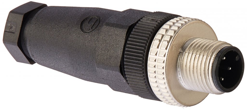 [Imagem CONECTOR M12 MO 4 PT TELEMECANIQUE XZCC12MDM40B]
