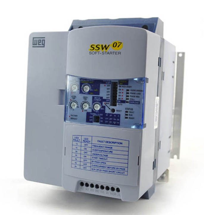 [Imagem CHAVE DE PARTIDA TRIFÁSICO 11KW 45A 94/264VCA 50/60HZ SSW070045T5SZ 10194173 WEG]