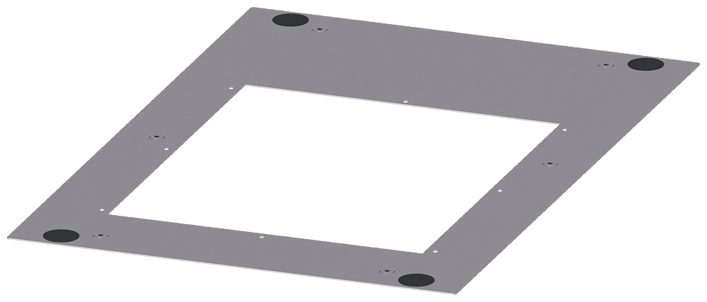 CHAPA DE COBERTURA PARA APLICAÇÃO DE ALUMÍNIO IP54 P: 600MM 8LK23046AB12 SIEMENS