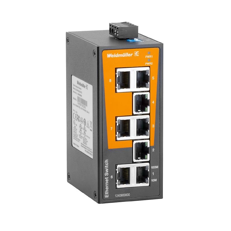 [Imagem SWITCH NAO GEREN FAST ETHERNET IP30 8P RJ45 IE-SW-BL08-8TX 1240900000 WEIDMULLER]