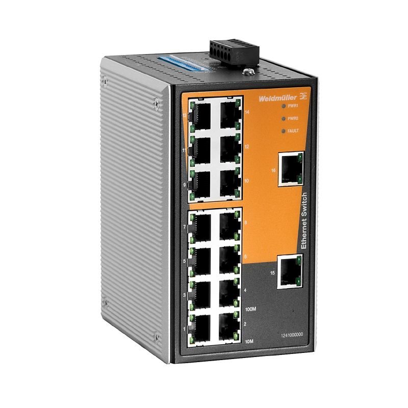 [Imagem do produto SWITCH NÃO GERENCIADO FAST ETHERNET 16X PORTAS RJ45 IESWVL16T16TX WEIDMULLER]
