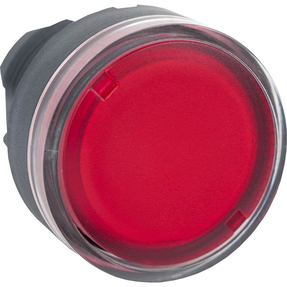 [Imagem CABEÇOTE PARA BOTÃO LUMINOSO MODULAR Ø22MM PLÁSTICO, PARA LÂMPADA BA9S, VERMELHO ZB5AW34 SCHNEIDER]