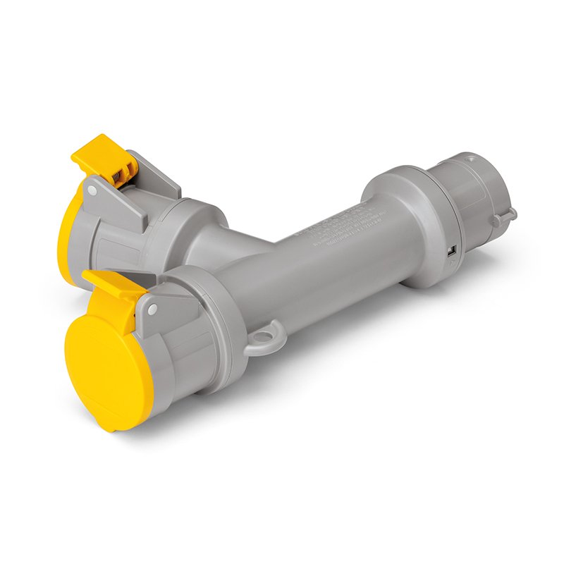 [Imagem do produto ADAPTADOR 2X2P+T 110V 16A IP44 600.2005-479 SCAME]