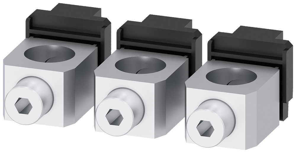 [Imagem BORNE DE CONEXÃO PARA CONDUTOR CIRCULAR TA1.5 50…300 MM² 3 PEÇAS ACESSÓRIOS P 3VM93830JB13 SIEMENS]