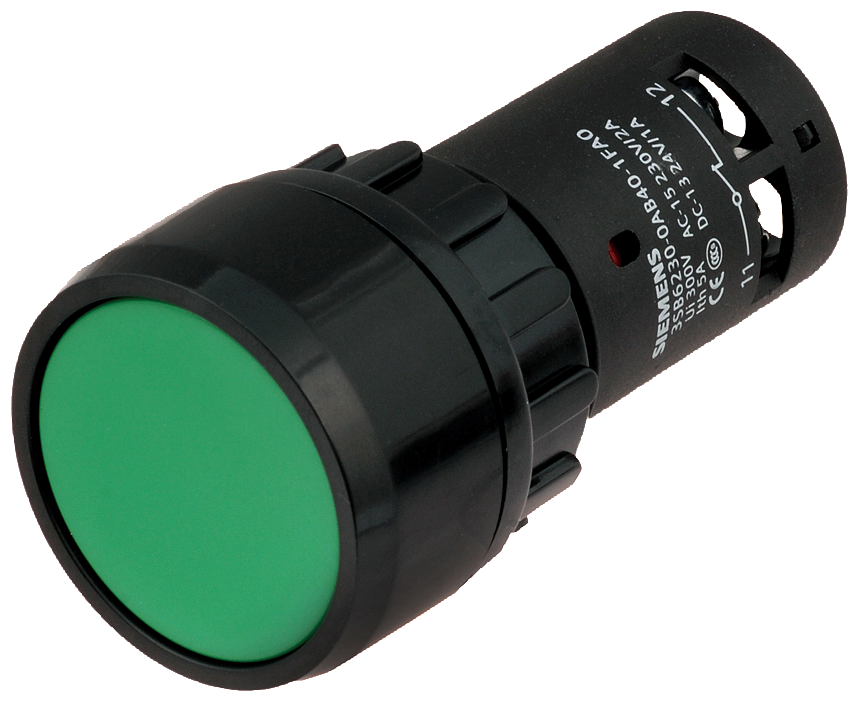 [Imagem SINALEIRO REDONDO PLÁSTICO 125VCA/CC VERMELHO 3SB62106AB201AA0 SIEMENS]