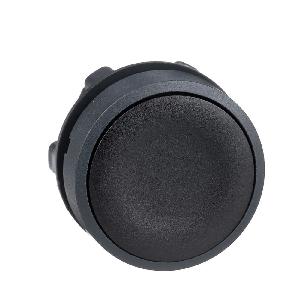 [Imagem do produto CABEÇOTE PARA BOTÃO Ø22MM PLÁSTICO, FACEADO, RETORNO POR MOLA, PRETO ZB5AA2 SCHNEIDER]
