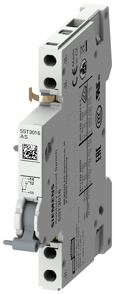 [Imagem INTERRUPTOR AUXILIAR 1 CONTATO INVERSOR PARA DISJUNTOR DA LINHA 5SL, 5SY, 5SP 5ST3016 SIEMENS]