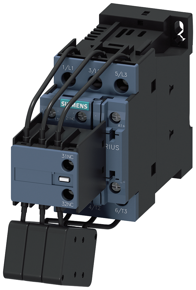 [Imagem do produto CONTATOR TRIPOLAR 37,8A 690V 95/130VCA/CC 1NA+2NF 50/60HZ 3RT26271NF35 SIEMENS]