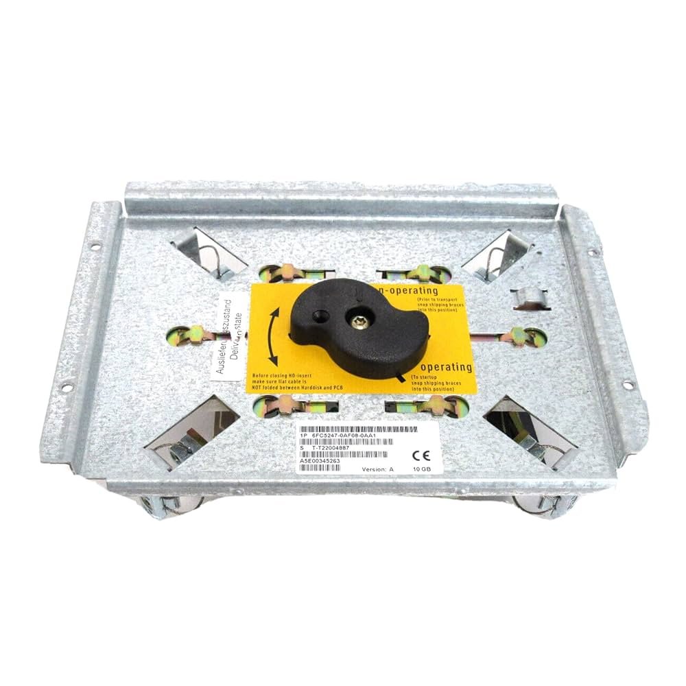 DISCO RIGIDO SINUMERIK 10 GB COM PLACA DE SUPORTE E AMORTECEDOR PARA PCU 50/70 333/500/566/1200 MHZ 6FC52470AF080AA1 SIEMENS