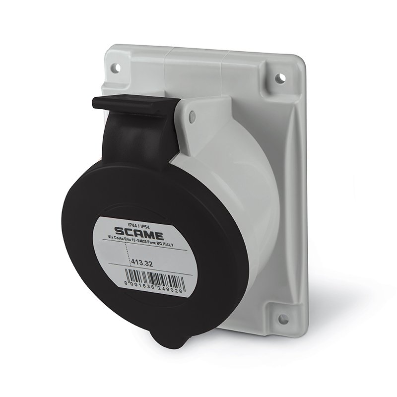 [Imagem do produto TOMADA FIXA  3P+T IP44 32A 5H 600-690V CA 413.32667 SCAME]