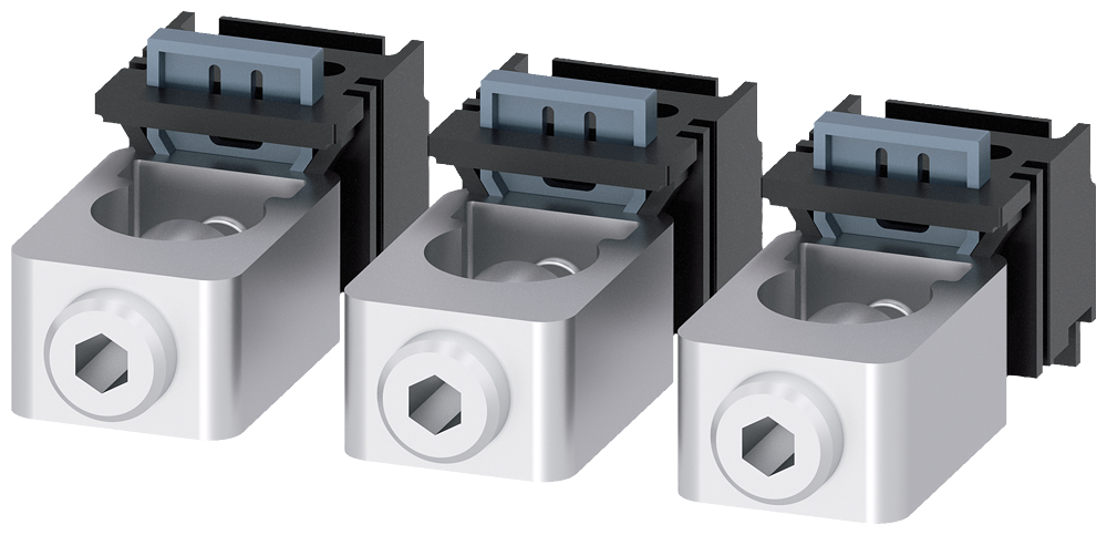 [Imagem TERMINAL PARA CONDUTOR DE SEÇÃO CIRCULAR 3 PÇ. ACESSÓRIOS PARA: 3VA4/5 125 3VA91330JB11 SIEMENS]