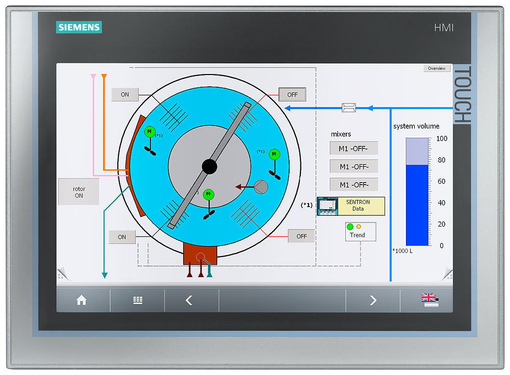 [Imagem PAINEL IHM SIPLUS TP1200 COMFORT 6AG11240MC014AX0 SIEMENS]