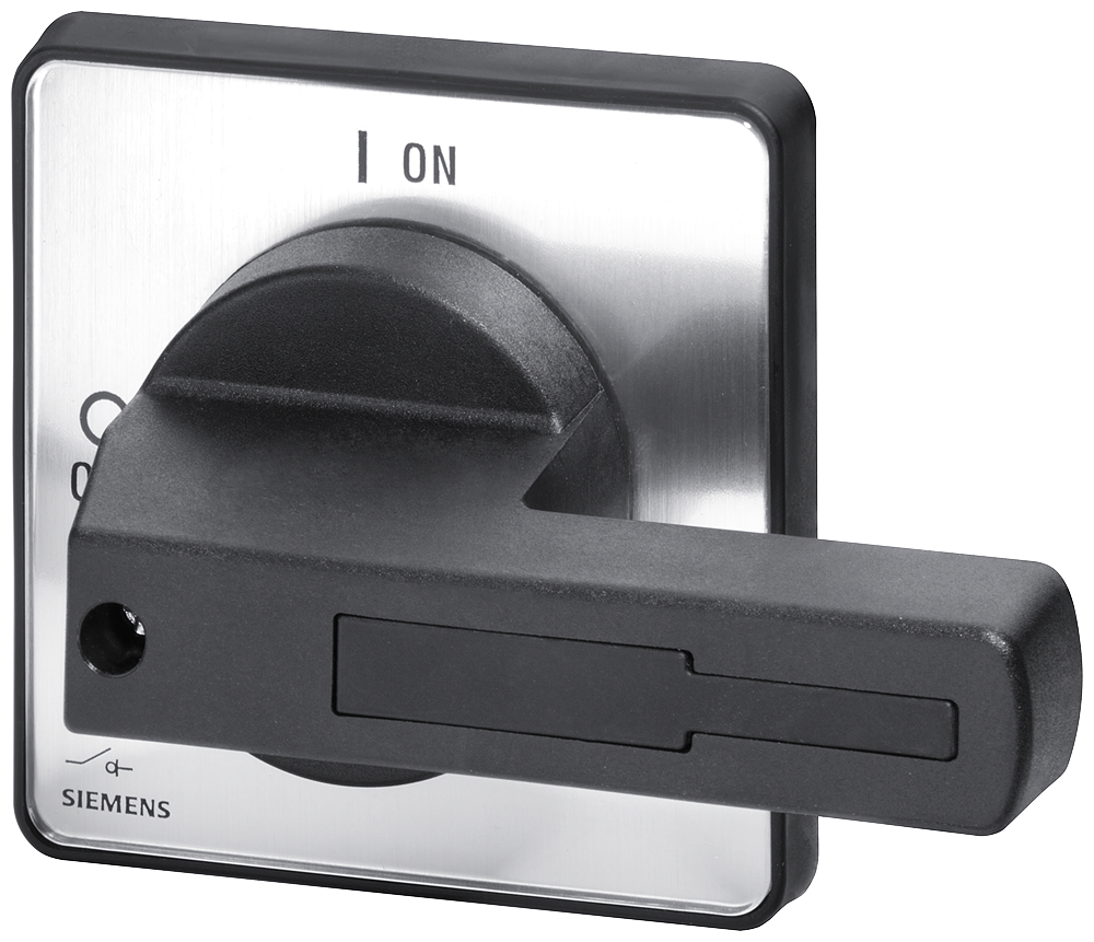 [Imagem do produto ACIONAMENTO ROTATIVO, BOTÃO DE ACIONAMENTO PRETO, PARA FIXAÇÃO FRONTAL COM QU 3LD92431B SIEMENS]